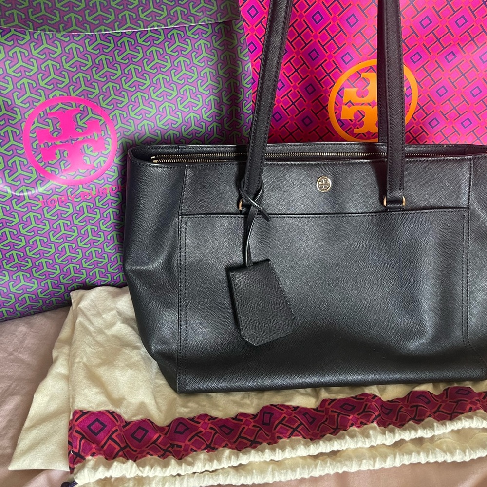 Tory Burch Black Small Tote Bag